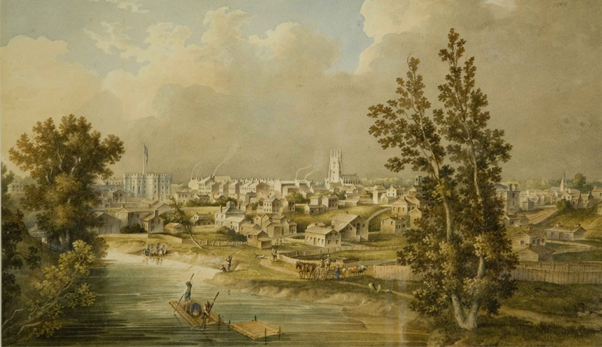 Paint of London, Canada West (1847-1851), by Richard Airey (British, 1803-1881)/ McIntosh Collection, Purchase, Library Collections, 1957
